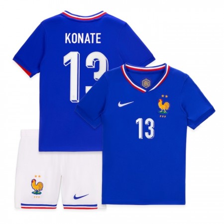 Frankrike Konate 13 Barn Hjemmedrakt EM 2024 Kortermet Frankrike Konate 13 Barn Hjemmedrakt EM 2024 Kortermet